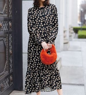 RANAN（ラナン）の「レオパード柄ロングワンピース（ロングワンピース）」｜詳細画像