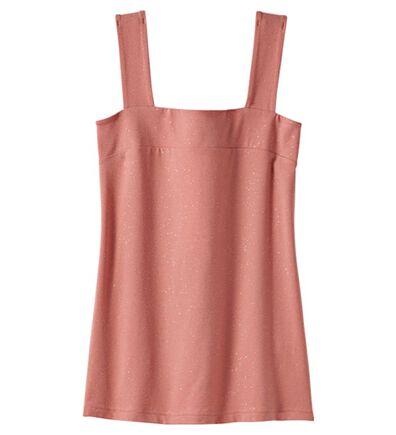 YU'NOW（ユナウ）の「【抗菌防臭】ブラ紐隠しのラメプリントキャミソール（肌着・インナーウェア）」