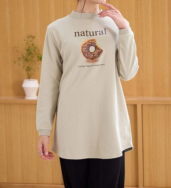 BELLUNA（ベルーナ）の「【メルティポンチ】プリントチュニック（チュニック）」｜詳細画像