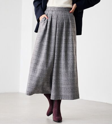 RANAN（ラナン）の「ウール見えスカーチョ（ワイドパンツ・ガウチョ）」