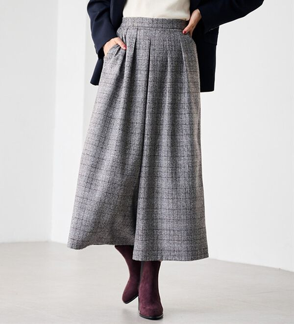 RANAN（ラナン）の「ウール見えスカーチョ（ワイドパンツ・ガウチョ）」｜詳細画像