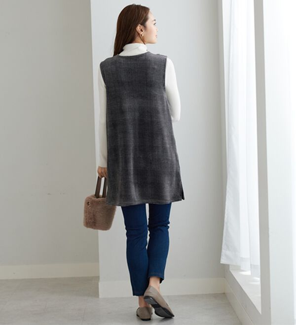 BELLUNA（ベルーナ）の「なめらか裏ベロアジャンパースカート（ジャンパースカート）」｜詳細画像