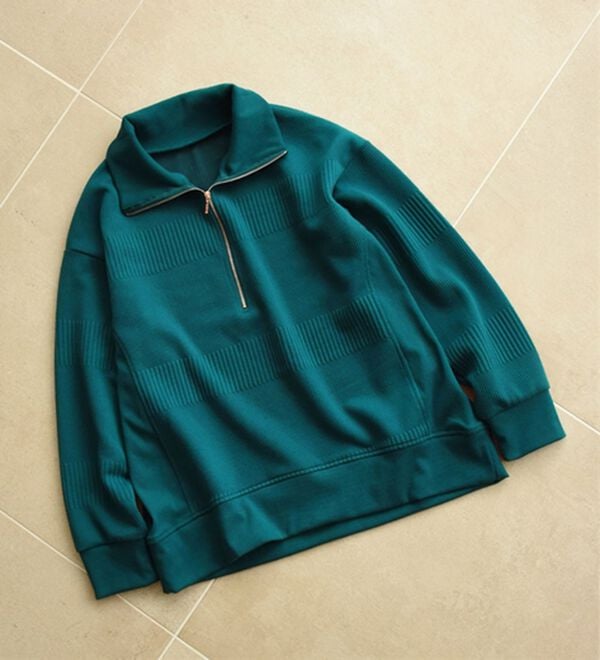 BELLUNA（ベルーナ）の「ボーダージャカードハーフジッププルオーバー（カットソー）」｜詳細画像