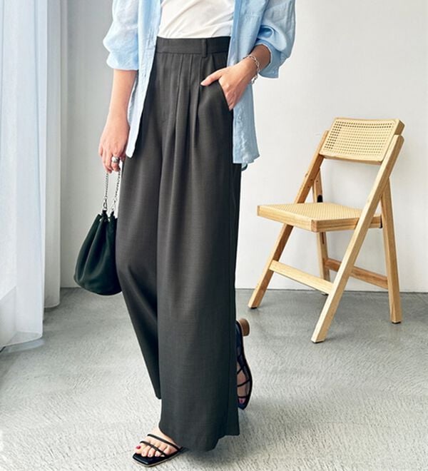 GeeRA（ジーラ）の「３タックワイドパンツ（フルレングスパンツ）」｜詳細画像