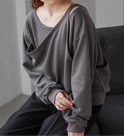 RANAN（ラナン）の「レイヤードデザインスウェット（トレーナー・スウェット）」