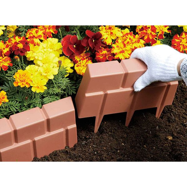 「樹脂製ガーデンレンガブロック２４個組（ガーデニング・園芸用品）」｜詳細画像