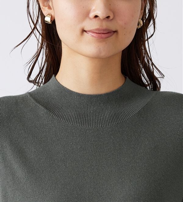 BELLUNA（ベルーナ）の「袖レースデザインニットプルオーバー（ニット・セーター）」｜詳細画像