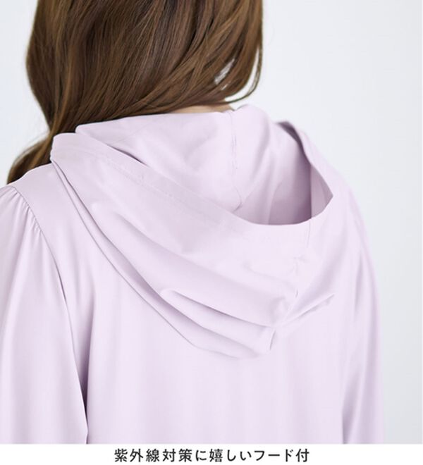 alotta（アロッタ）の「＜水陸両用＞紫外線カット！爽快ジップパーカー（パーカー）」｜詳細画像