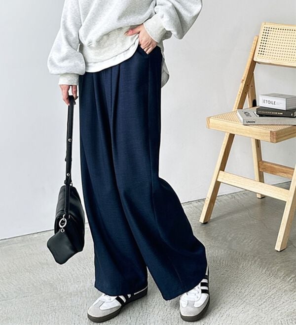 GeeRA（ジーラ）の「【体型カバー】上品なのにラクちんワイドパンツ（フルレングスパンツ）」｜詳細画像