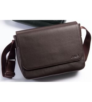 本物　美品　クロコダイル　スクラップ　メンズ　ショルダーバッグ　ダークブラウン クロコダイル＞レザーフラップショルダー - ベルーナ【公式】