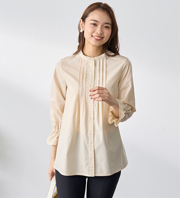 BELLUNA（ベルーナ）の「綿混素材春色ブラウス（ブラウス）」｜詳細画像