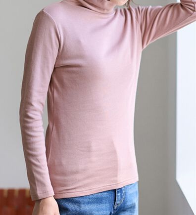 LAVIENNE（ラヴィエンヌ）の「【医師オススメ】綿１００％吸湿発熱あったかインナー　タートルネックインナー長袖（肌着・インナーウェア）」