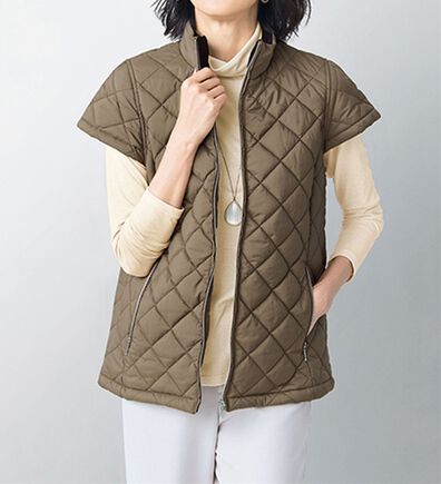 VINNO（ヴィノ）の「プライムウォームキルティングベスト（ベスト）」