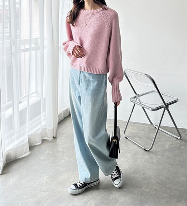 GeeRA（ジーラ）の「ボリュームスリーブショートニット（ニット・セーター）」｜詳細画像