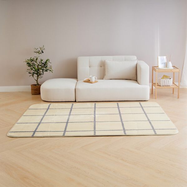 iellio（イエリオ）の「北欧調洗えるはっ水フランネルラグ＜ロングシーズン・床暖対応・洗濯可能・ウォッシャブル・おしゃれ・はっ水＞（ラグ）」｜詳細画像