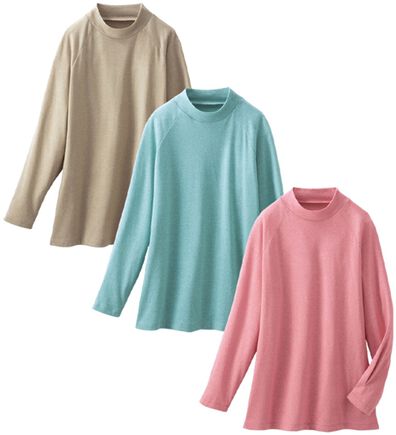 LAVIENNE（ラヴィエンヌ）の「【３色組】上品に決まる大人のメランジ調プルオーバー（ニット・セーター）」