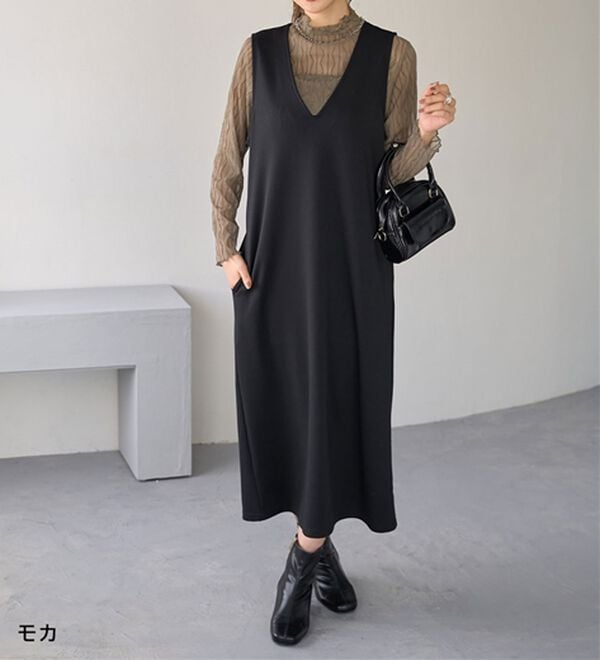 BELLUNA（ベルーナ）の「波柄立体ジャカードシアーインナー（カットソー）」｜詳細画像