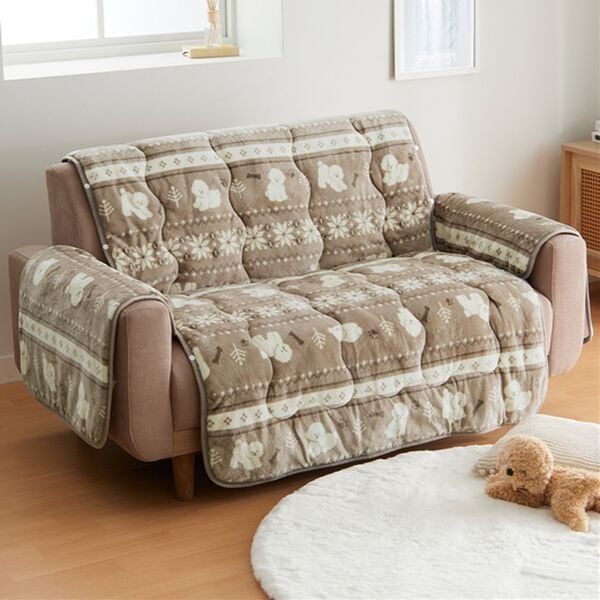 8日間限定価格】北欧調ボリュームフランネルソファカバー＜抗菌防臭