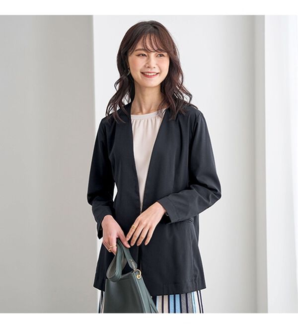 BELLUNA（ベルーナ）の「【４点セット】＜５つのラクが嬉しい！＞洗える！ストレッチ素材４点セットスーツ（その他スーツ）」｜詳細画像