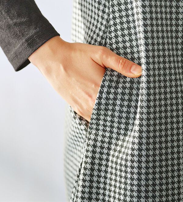 Lagrilua】裾レース千鳥柄ジャンパースカート - ベルーナ【公式】