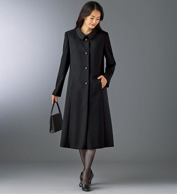 BELLUNA（ベルーナ）の「はっ水加工フォーマルコート（ライナー付）（ブラックフォーマル（喪服・礼服））」｜詳細画像