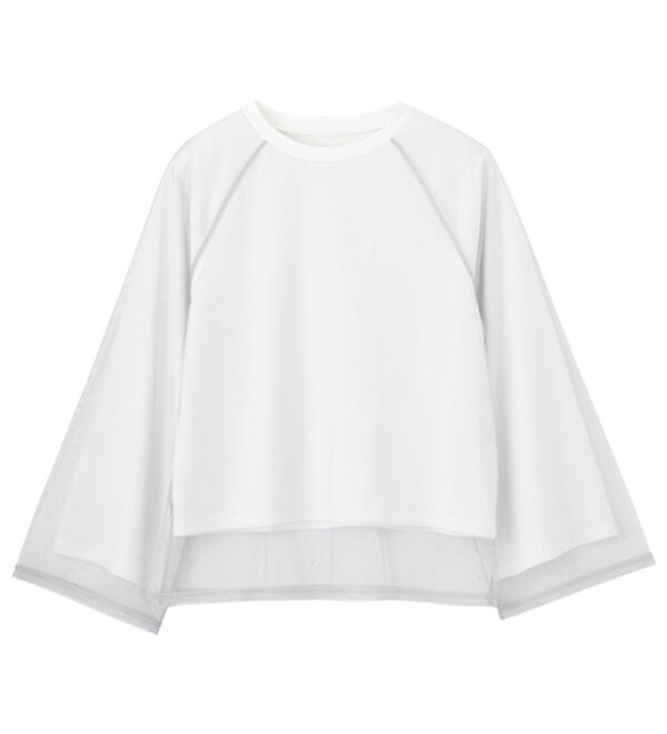 GeeRA（ジーラ）の「チュールレイヤードロンＴ（Tシャツ）」｜詳細画像