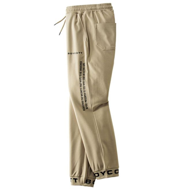 「＜ボイコット＞大人のスタイリッシュパンツ（メンズフルレングスパンツ）」｜グレーベージュ