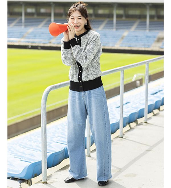 BELLUNA（ベルーナ）の「ツイード見えカーディガン（その他カーディガン）」｜詳細画像