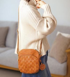 ルフラン（ルフラン）の「＜ズッケロシリーズ＞新ポケット付レザーメッシュショルダー（ショルダーバッグ）」｜詳細画像