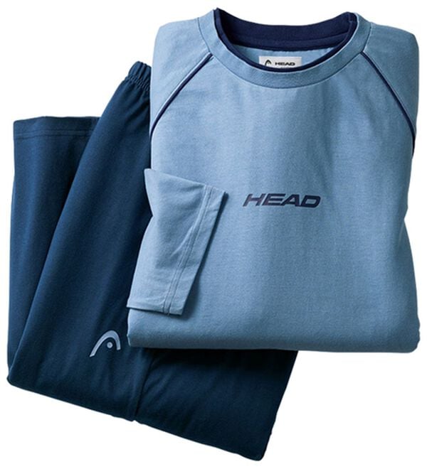 「【２着組】＜ヘッド＞ハイクール（Ｒ）冷感綿１００％リラクシングウェア上下２着組（メンズルームウェア）」｜詳細画像