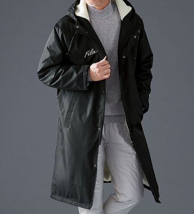 「＜フィラ＞ハイブリッドダウン裏ボアコート（メンズコート）」