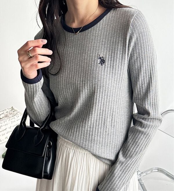 GeeRA（ジーラ）の「【U.S. POLO ASSN.】配色デザインリブロンT（カットソー）」｜詳細画像