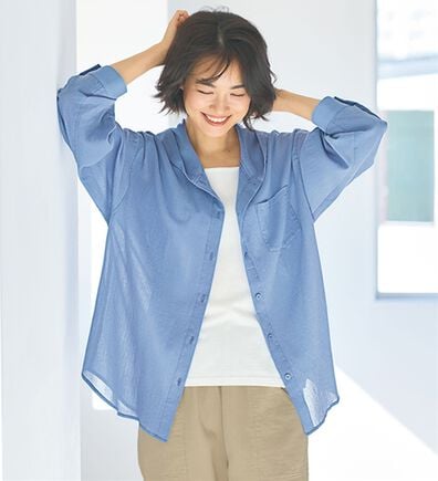 BELLUNA（ベルーナ）の「《ＨｕｇＲｅａｍコットン》冷房対策パーカー（パーカー）」