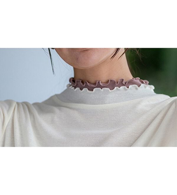 BELLUNA（ベルーナ）の「重ね着風フリル衿プルオーバー（カットソー）」｜詳細画像