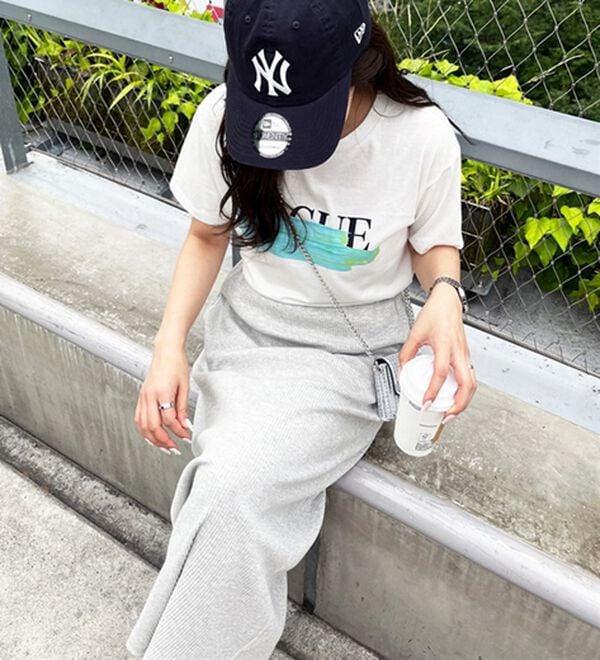 GeeRA（ジーラ）の「【着回し力◎】楽ちんすっきり見え！リブロングスカート（ロングスカート）」｜詳細画像