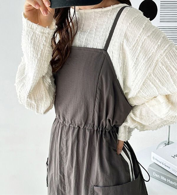 GeeRA（ジーラ）の「サイドラインドロストキャミワンピース（その他ワンピース）」｜詳細画像