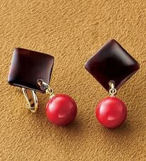 BELLUNA（ベルーナ）の「べっ甲珊瑚イヤリング・ピアス（イヤリング・ピアス）」