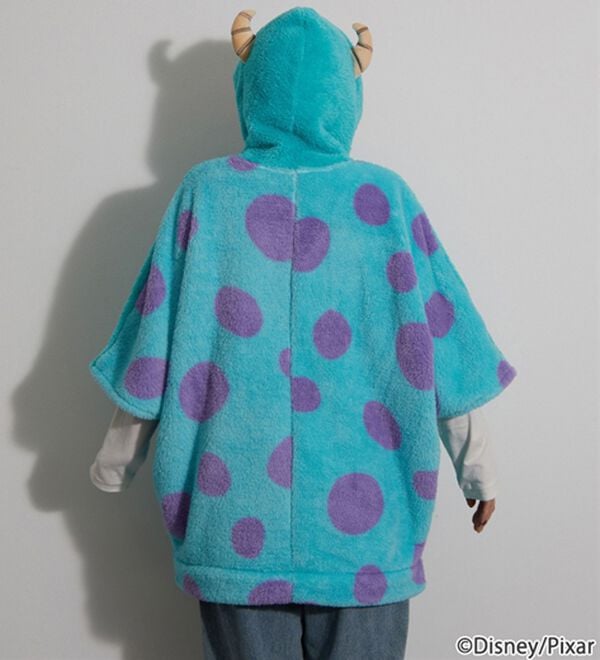 BELLUNA（ベルーナ）の「＜Ｄｉｓｎｅｙ＞【モンスターズ・インク（サリー）】両面ボアポンチョ（パジャマ・ルームウェア）」｜詳細画像