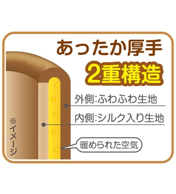 「内側シルク入りあったかのび～るにゃんこ腹巻（肌着・インナーウェア）」｜詳細画像