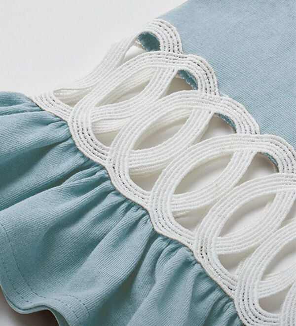 RANAN（ラナン）の「袖レース切替チュニックワンピース（チュニックワンピース）」｜詳細画像