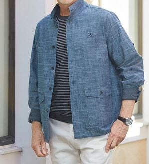 「涼感スタイリッシュブルゾン（メンズジャケット）」｜詳細画像