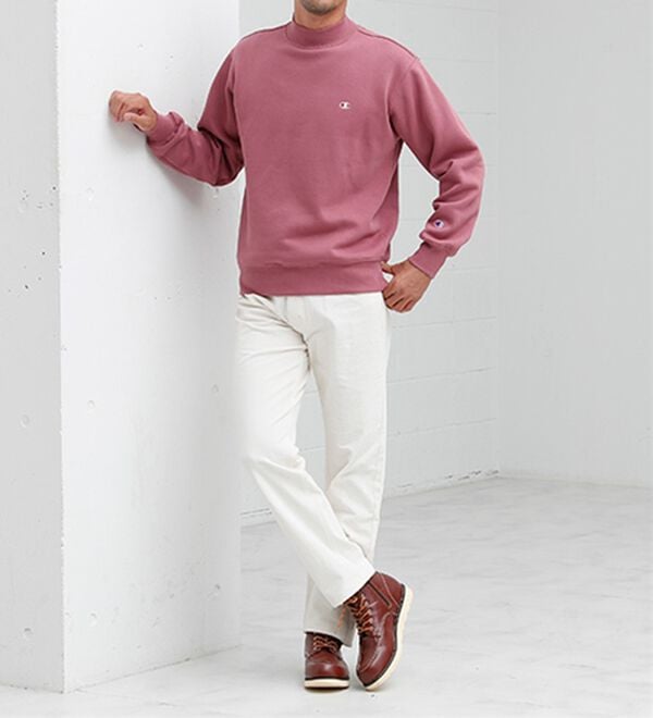 「＜チャンピオン＞モックネック裏起毛トレーナー（メンズトレーナー）」｜詳細画像