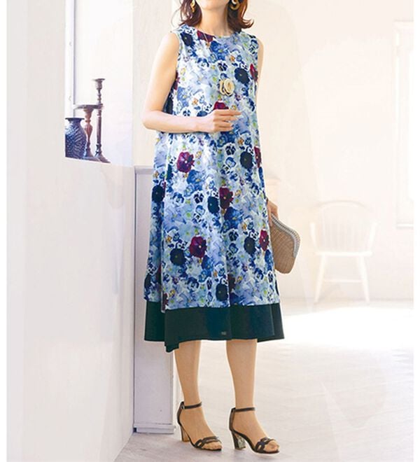 ルフラン（ルフラン）の「＜ｐｌａｎｔｉｃａ＞華やぐワンピアンサンブル（フォーマルワンピース）」｜詳細画像