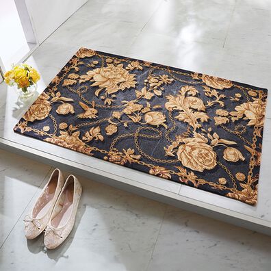 「イタリア製ジャカード織マット「ベルサイユ」（玄関マット）」