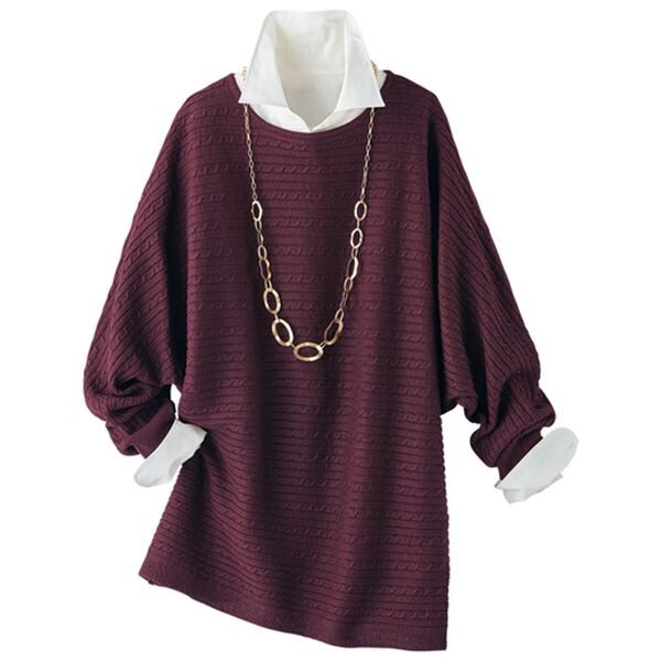 BELLUNA（ベルーナ）の「ラメニット使いドルマンチュニック（チュニック）」｜詳細画像