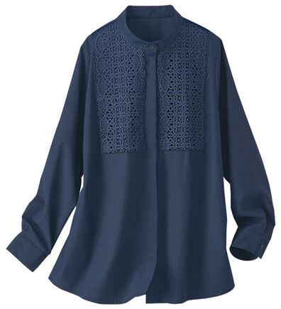 BELLUNA（ベルーナ）の「お食事会に！胸元レースブラウス（ブラウス）」