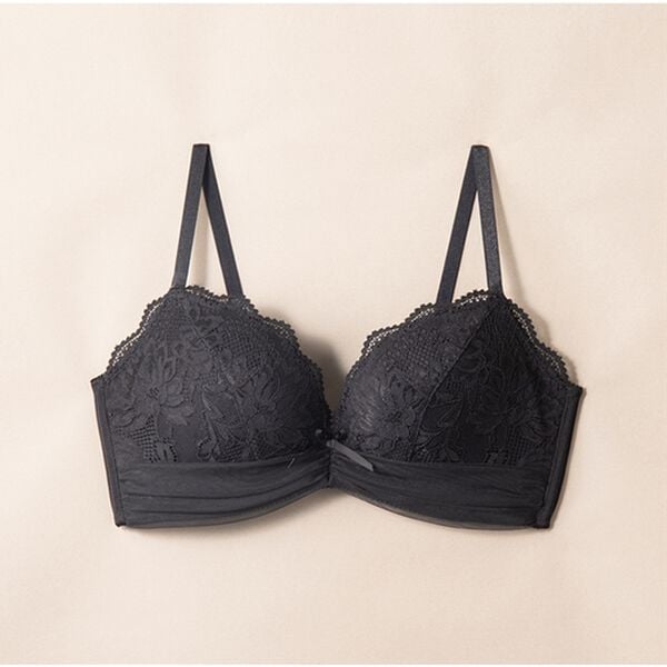 YU'NOW（ユナウ）の「美し盛りのスタイルアップブラ（ブラジャー）」｜ブラック