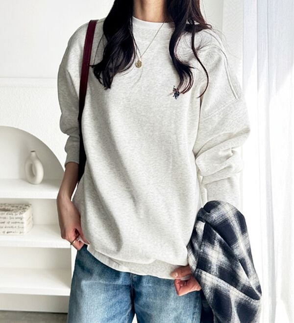 GeeRA（ジーラ）の「【U.S. POLO ASSN.】表ピーチ裏起毛スウェット（トレーナー・スウェット）」｜詳細画像