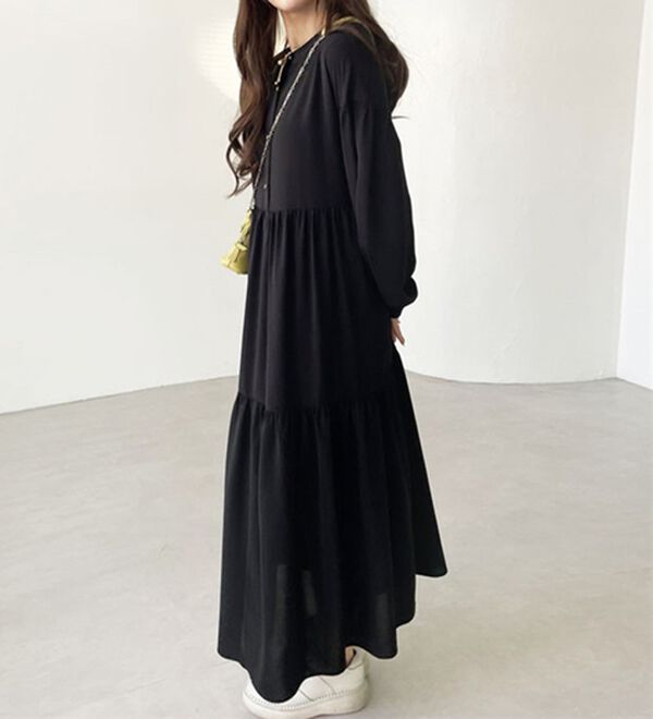 GeeRA（ジーラ）の「前後２ＷＡＹティアードシャツワンピース（シャツワンピース）」｜詳細画像