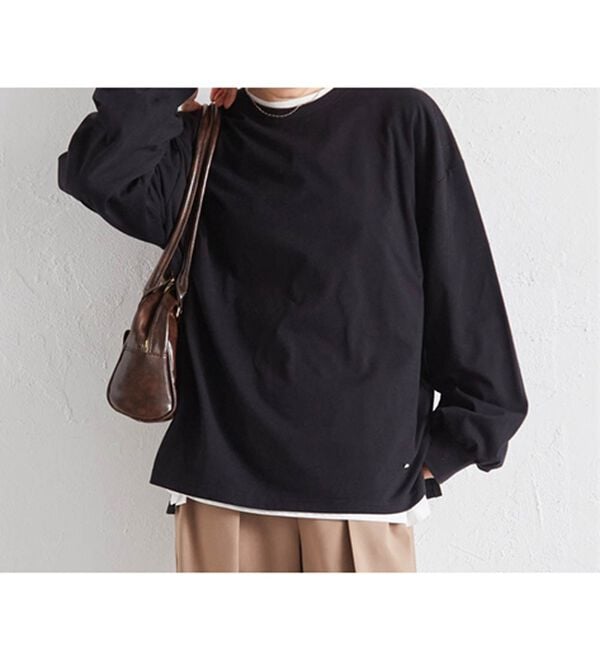 RANAN（ラナン）の「多機能ベーシックオーバーサイズ長袖Tシャツ（Tシャツ）」｜詳細画像